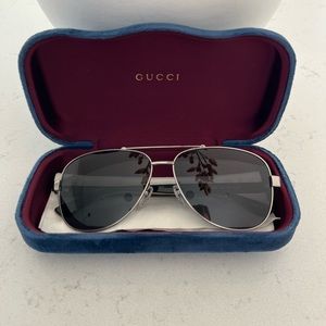 Gucci Aviators 63 MM Grey Polarized